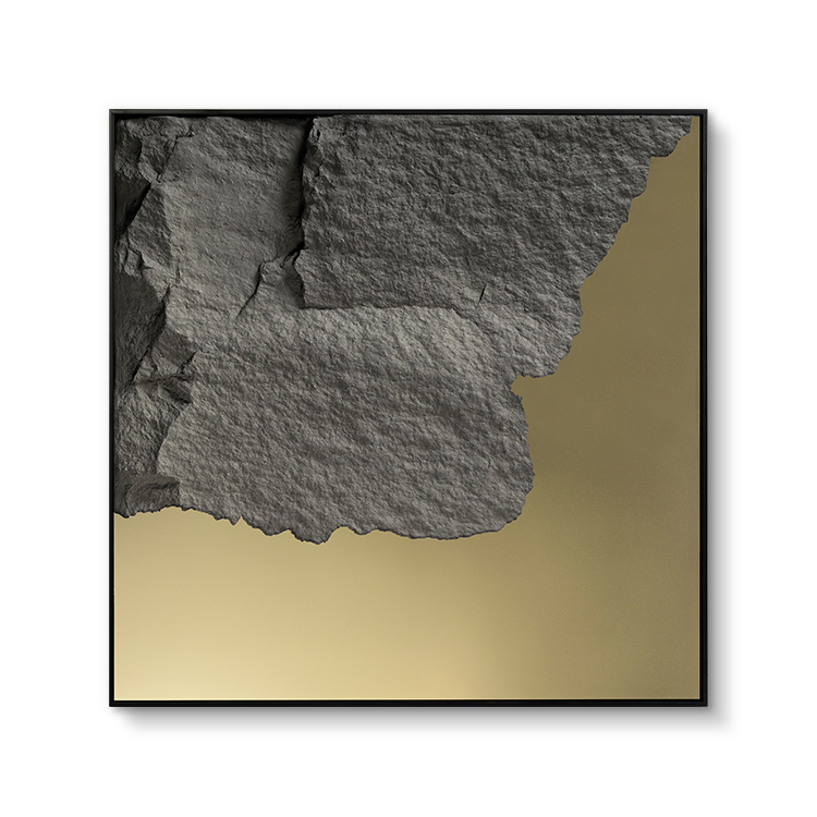 现代 3D 金属艺术泡沫纹理墙面装饰