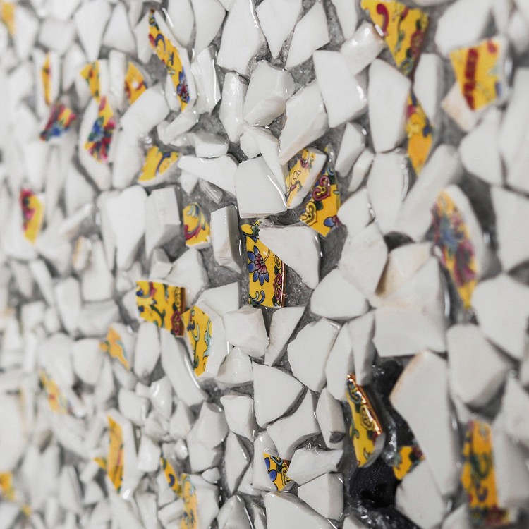 陶瓷碎片水晶纹理 3D 装饰画装饰艺术