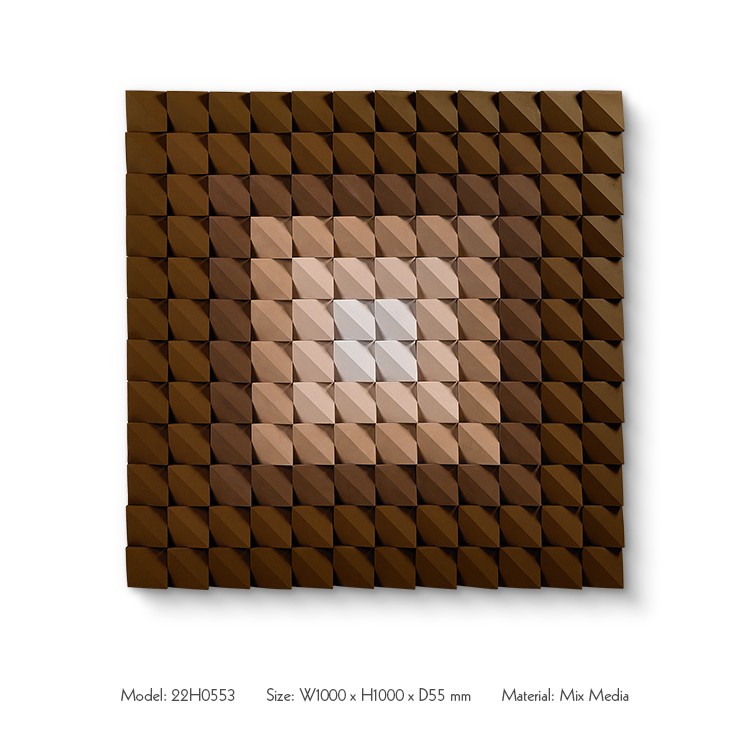 混合艺术品木雕墙壁装饰 MDF 艺术