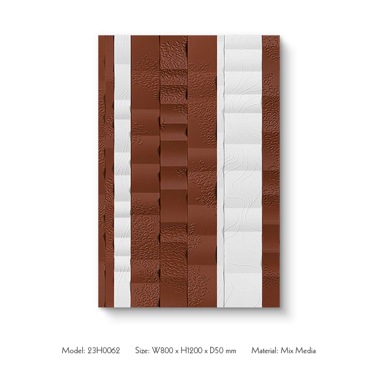 现代 MDF 木雕酒店无框墙面装饰
