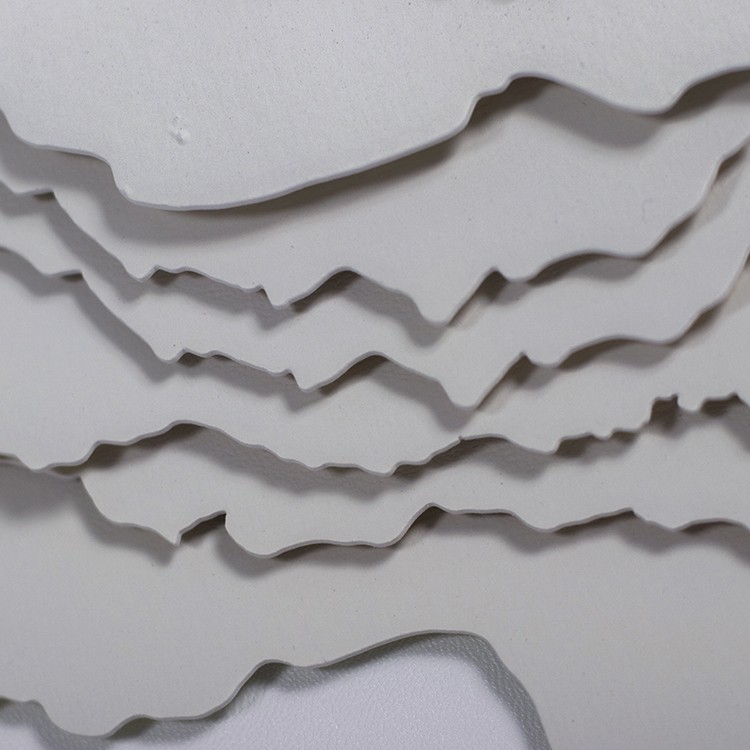 现代纸艺多层 3D 墙壁艺术装饰