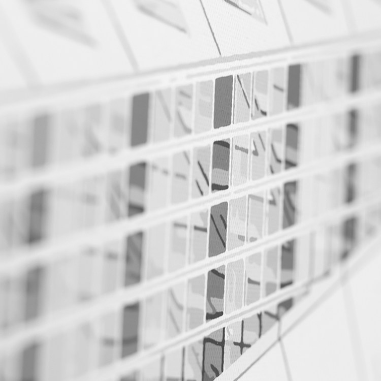 黑白建筑 3D 效果打印墙面艺术