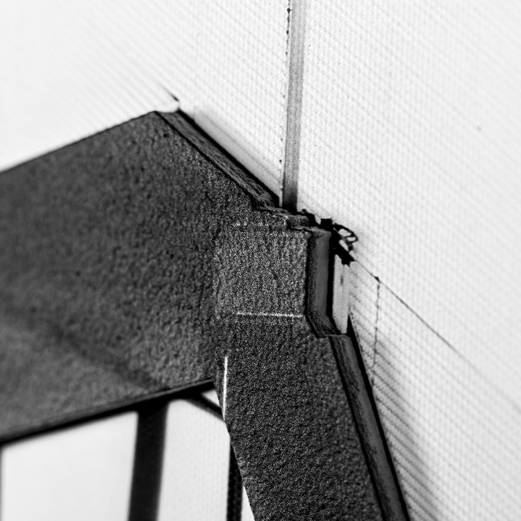 黑白建筑 3D 效果打印墙面艺术